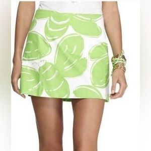 Lilly Pulitzer Tate Skirt Resort White Stinger Large Glitter - 10